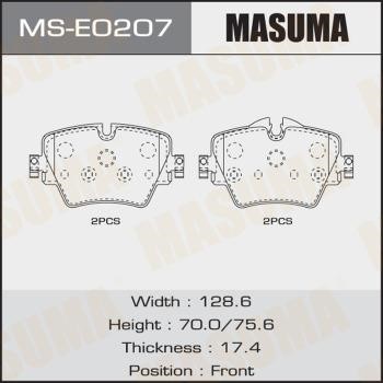 Masuma MS-E0207 Bremsbackensatz MSE0207: Kaufen Sie zu einem guten Preis in Polen bei 2407.PL!