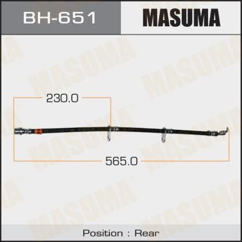 Masuma BH-651 Brake Hose BH651: Buy near me in Poland at 2407.PL - Good price!