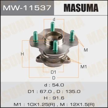 Masuma MW-11537 Wheel bearing kit MW11537: Buy near me in Poland at 2407.PL - Good price!