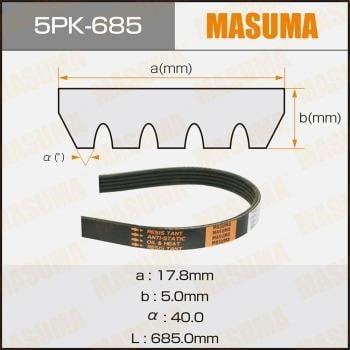 Masuma 5PK-685 Pasek klinowy wielorowkowy 5PK685: Dobra cena w Polsce na 2407.PL - Kup Teraz!