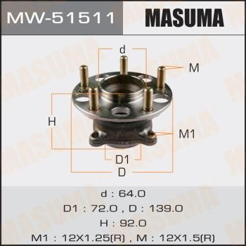 Masuma MW-51511 Piasta koła MW51511: Dobra cena w Polsce na 2407.PL - Kup Teraz!