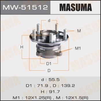 Masuma MW-51512 Маточина колеса MW51512: Приваблива ціна - Купити у Польщі на 2407.PL!