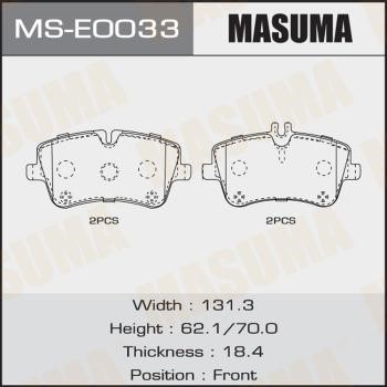 Masuma MS-E0033 Szczęki hamulcowe, zestaw MSE0033: Dobra cena w Polsce na 2407.PL - Kup Teraz!