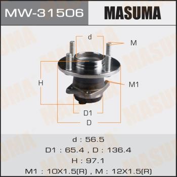 Masuma MW-31506 Wheel hub MW31506: Buy near me in Poland at 2407.PL - Good price!