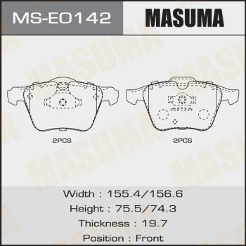 Masuma MS-E0142 Brake shoe set MSE0142: Buy near me at 2407.PL in Poland at an Affordable price!