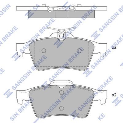 Sangsin SP4254 Rear disc brake pads, set SP4254: Buy near me at 2407.PL in Poland at an Affordable price!