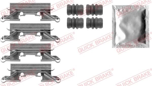 Quick brake 109-0002 Mounting kit brake pads 1090002: Buy near me in Poland at 2407.PL - Good price!