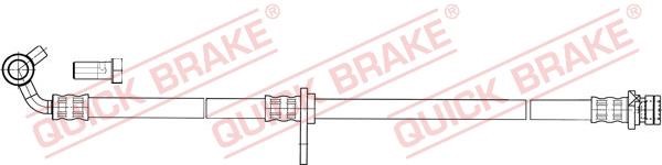 Quick brake 50.848X Przewód hamulcowy elastyczny 50848X: Dobra cena w Polsce na 2407.PL - Kup Teraz!