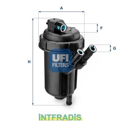 Intfradis 101052 Корпус, фильтр очистки топлива 101052: Отличная цена - Купить в Польше на 2407.PL!