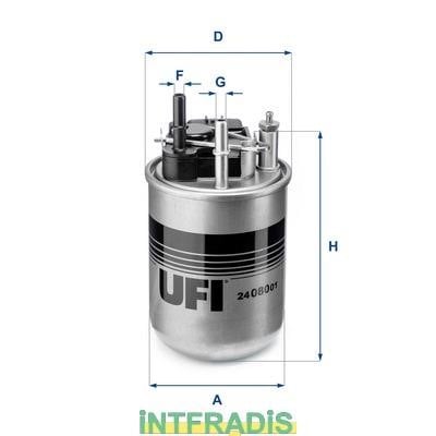 Intfradis 101177 Obudowa, filtr paliwa 101177: Dobra cena w Polsce na 2407.PL - Kup Teraz!