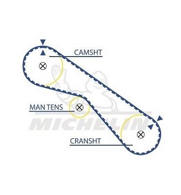 Michelin Engine Parts SMATB0039 Timing belt SMATB0039: Buy near me in Poland at 2407.PL - Good price!