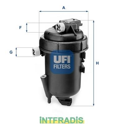 Intfradis 101071 Корпус, фильтр очистки топлива 101071: Отличная цена - Купить в Польше на 2407.PL!