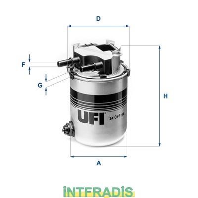 Intfradis 101175 Корпус, фильтр очистки топлива 101175: Отличная цена - Купить в Польше на 2407.PL!