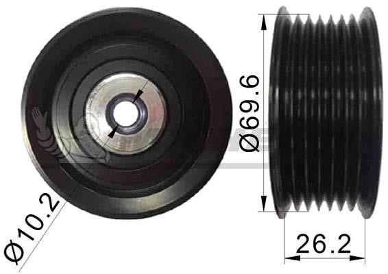 Michelin Engine Parts SMAMP06064 Deflection/guide pulley, v-ribbed belt SMAMP06064: Buy near me in Poland at 2407.PL - Good price!