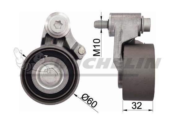 Michelin Engine Parts SMAMP03380 Tensioner pulley, timing belt SMAMP03380: Buy near me in Poland at 2407.PL - Good price!