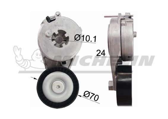 Michelin Engine Parts SMAMP02403 Idler roller SMAMP02403: Buy near me at 2407.PL in Poland at an Affordable price!