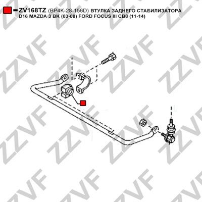 Lagerung, Stabilisator ZZVF ZV168TZ