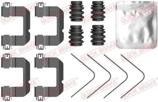 Quick brake 109-0102 Zestaw montażowy klocków hamulcowych 1090102: Dobra cena w Polsce na 2407.PL - Kup Teraz!