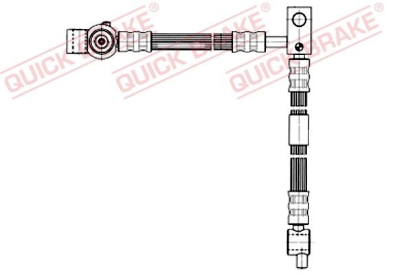 Quick brake 59.995 Гальмівний шланг 59995: Приваблива ціна - Купити у Польщі на 2407.PL!