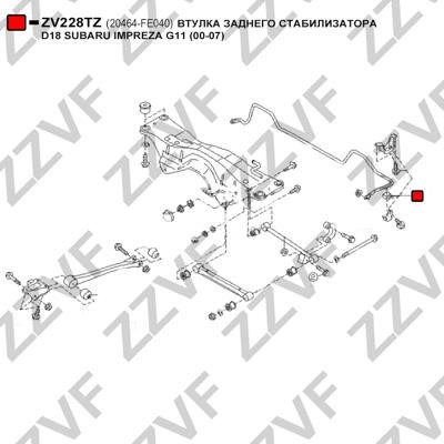 Stabiliser Mounting ZZVF ZV228TZ