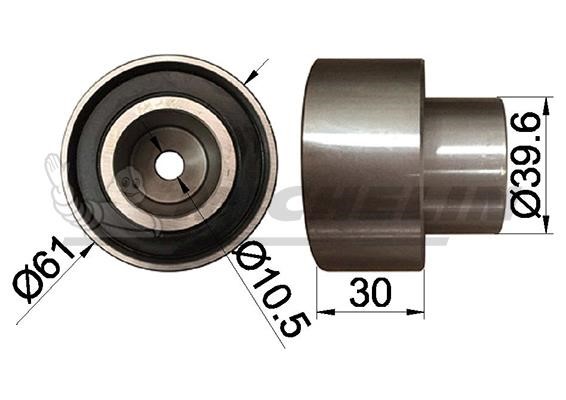 Michelin Engine Parts SMAMP13012 Tensioner pulley, timing belt SMAMP13012: Buy near me in Poland at 2407.PL - Good price!