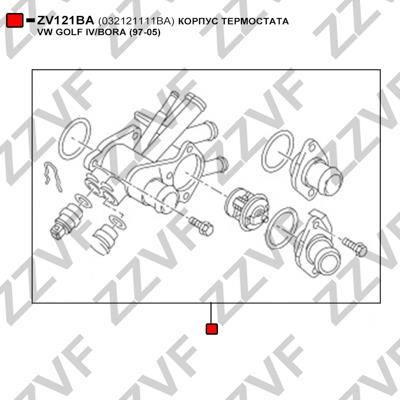 Корпус термостата ZZVF ZV121BA