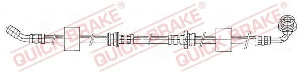 Quick brake 50.951 Przewód hamulcowy elastyczny 50951: Dobra cena w Polsce na 2407.PL - Kup Teraz!