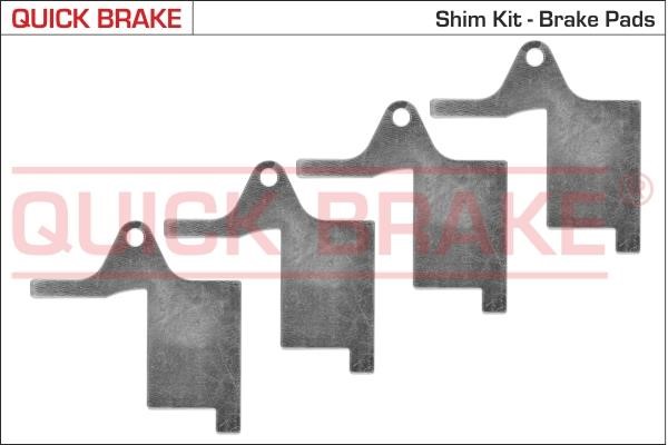 Quick brake 2896K Anti-Squeal Foil, brake pad (back plate) 2896K: Buy near me in Poland at 2407.PL - Good price!