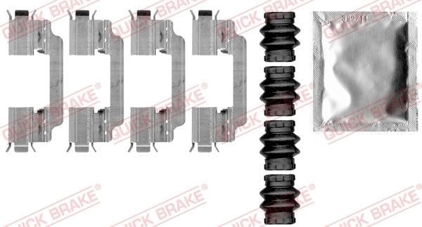 Quick brake 109-0010 Комплект монтажный тормозных колодок 1090010: Отличная цена - Купить в Польше на 2407.PL!