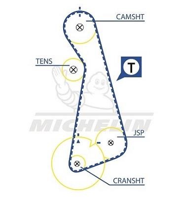 Michelin Engine Parts SMATB0044 Timing belt SMATB0044: Buy near me in Poland at 2407.PL - Good price!