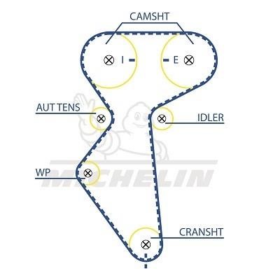 Michelin Engine Parts SMATB0012 Timing belt SMATB0012: Buy near me at 2407.PL in Poland at an Affordable price!