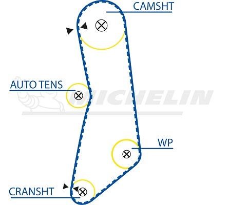 Michelin Engine Parts SMATB0083 Timing belt SMATB0083: Buy near me in Poland at 2407.PL - Good price!