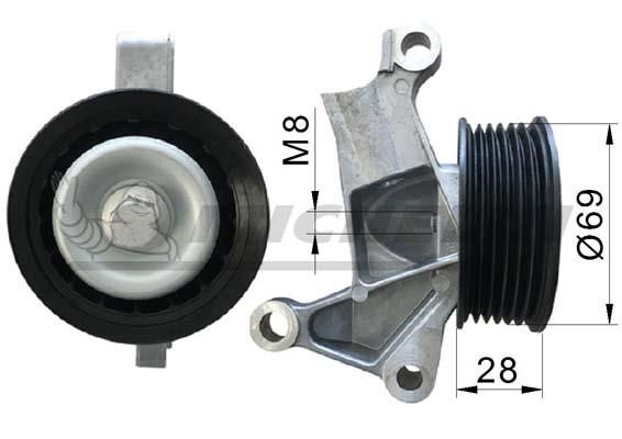 Michelin Engine Parts SMAMP04180 Deflection/guide pulley, v-ribbed belt SMAMP04180: Buy near me in Poland at 2407.PL - Good price!