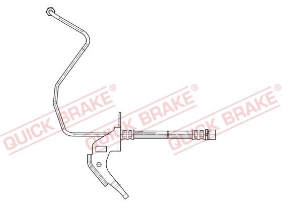 Quick brake 35.913 Brake Hose 35913: Buy near me in Poland at 2407.PL - Good price!