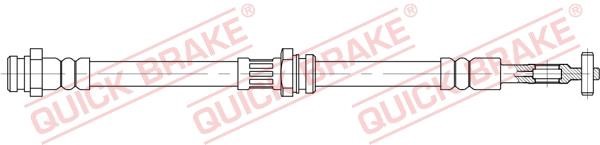Quick brake 58843 Przewód hamulcowy elastyczny 58843: Dobra cena w Polsce na 2407.PL - Kup Teraz!