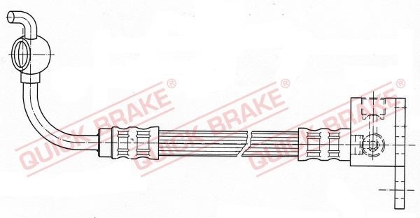Quick brake 80.001 Гальмівний шланг 80001: Приваблива ціна - Купити у Польщі на 2407.PL!