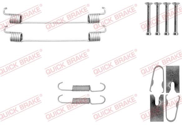 Quick brake 105-0040 Mounting kit brake pads 1050040: Buy near me in Poland at 2407.PL - Good price!