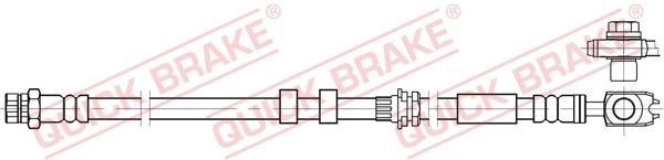 Quick brake 59.801X Тормозной шланг 59801X: Отличная цена - Купить в Польше на 2407.PL!