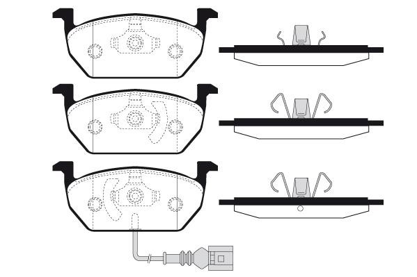 Technik'a 01860A Brake Pad Set, disc brake 01860A: Buy near me in Poland at 2407.PL - Good price!