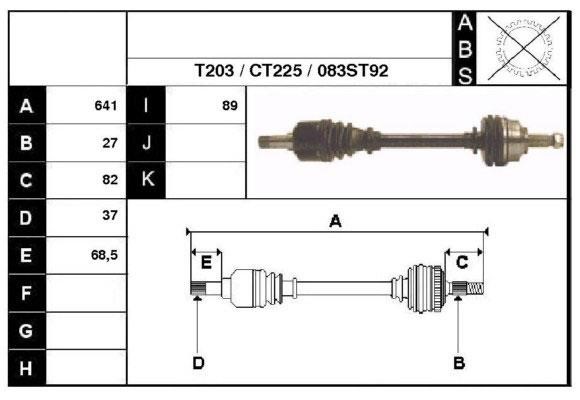 Technik'a 18083 Drive shaft 18083: Buy near me in Poland at 2407.PL - Good price!