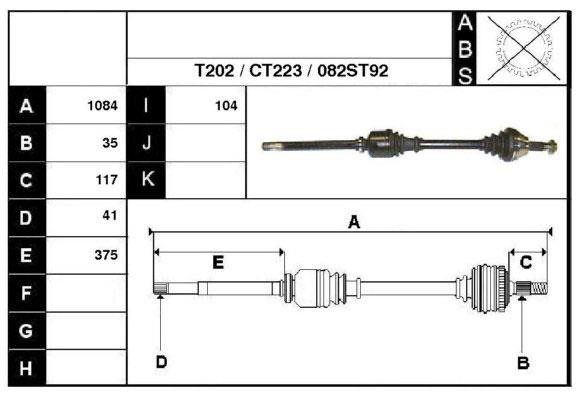 Technik'a 18082 Drive shaft 18082: Buy near me in Poland at 2407.PL - Good price!