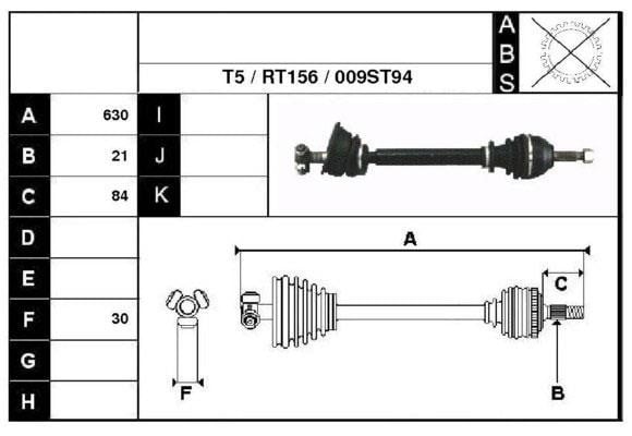 Technik'a 38009 Drive shaft 38009: Buy near me at 2407.PL in Poland at an Affordable price!