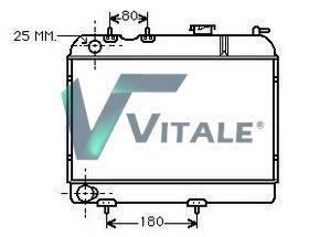 Vitale RE810839 Radiator, engine cooling RE810839: Buy near me in Poland at 2407.PL - Good price!
