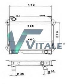 Vitale RE500834 Chłodnica, układ chłodzenia silnika RE500834: Dobra cena w Polsce na 2407.PL - Kup Teraz!