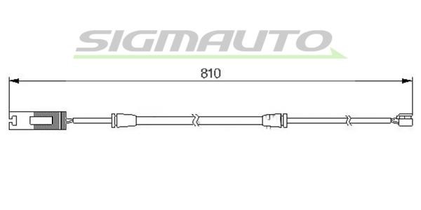 Sigmauto WI0529 Warning contact, brake pad wear WI0529: Buy near me in Poland at 2407.PL - Good price!