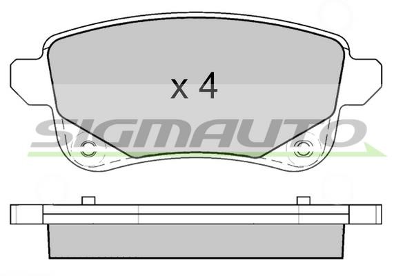 Sigmauto SPB645 Brake Pad Set, disc brake SPB645: Buy near me in Poland at 2407.PL - Good price!