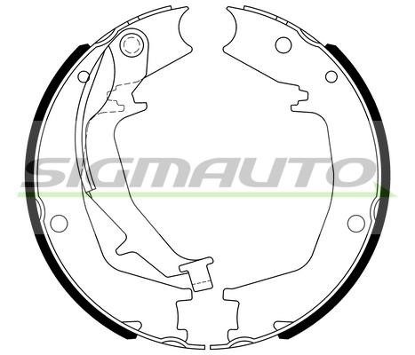 Sigmauto SFA727 Колодки тормозные стояночного тормоза SFA727: Отличная цена - Купить в Польше на 2407.PL!