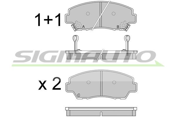 Sigmauto SPA326 Brake Pad Set, disc brake SPA326: Buy near me in Poland at 2407.PL - Good price!
