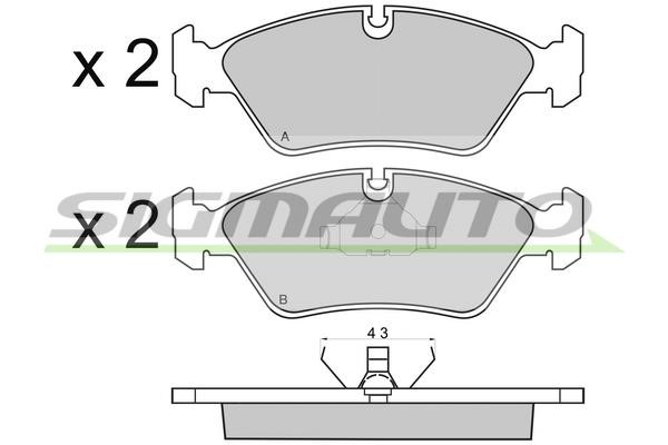 Sigmauto SPA231 Гальмівні колодки, комплект SPA231: Приваблива ціна - Купити у Польщі на 2407.PL!