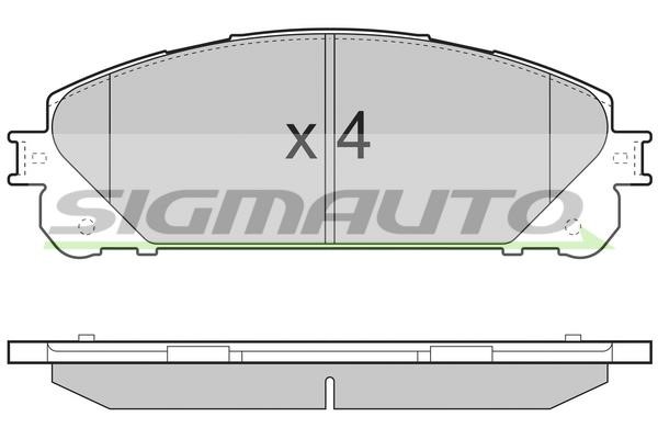 Sigmauto SPB481 Brake Pad Set, disc brake SPB481: Buy near me in Poland at 2407.PL - Good price!